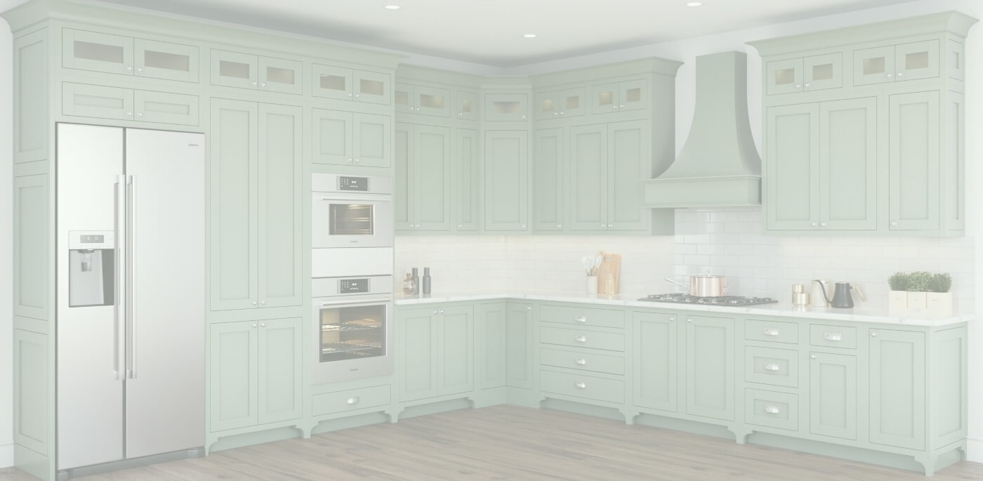 Background for Unfinished Kitchen Cabinets